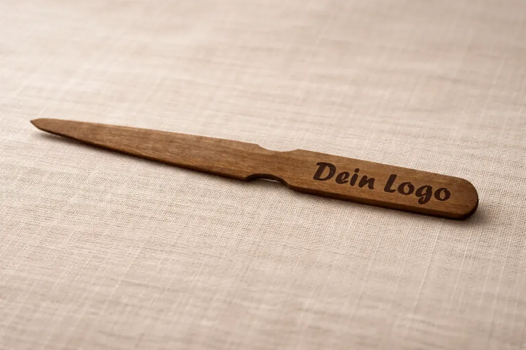 Brieföffner Nussbaum mit Gravur