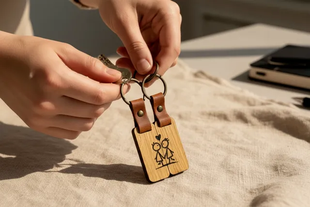 Schlüsselanhänger Eiche Partner